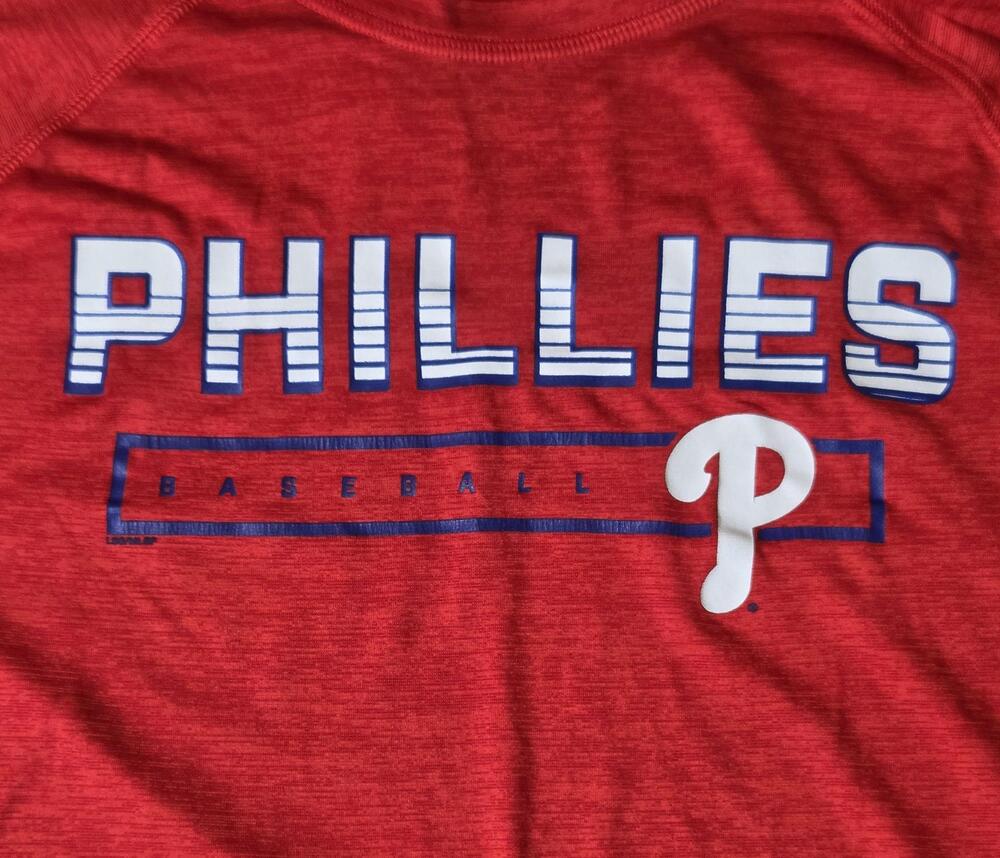 Philadelphia Phillies Shirt Boys Large Red MLB Baseball Genuine Merchandise